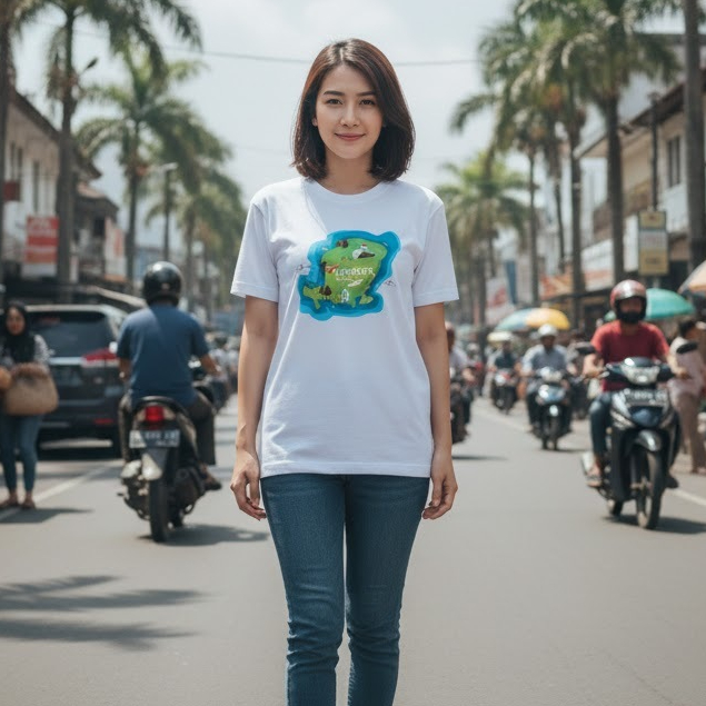 kaos oleh oleh lombok tshirt lombok island oleh-oleh baju gili trawangan souvenir gunung rinjani tag
