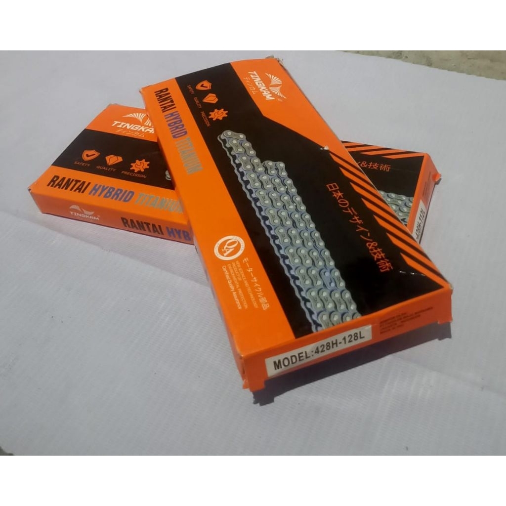Rantai roda ukuran  panjang 428H 128 mrek tingkam