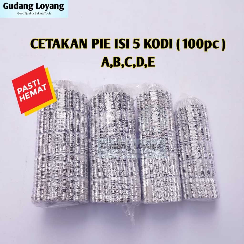 Cetakan Kue Pie Isi 5 Kodi 100pc Cetakan Pie Susu Cetakan Kue Kering Kue Pie Buah