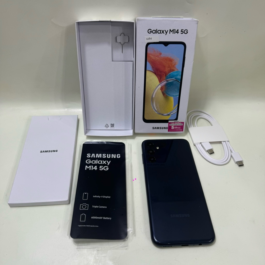 Samsung Galaxy M14 5G 6/128gb Fullset Second Garansi Resmi