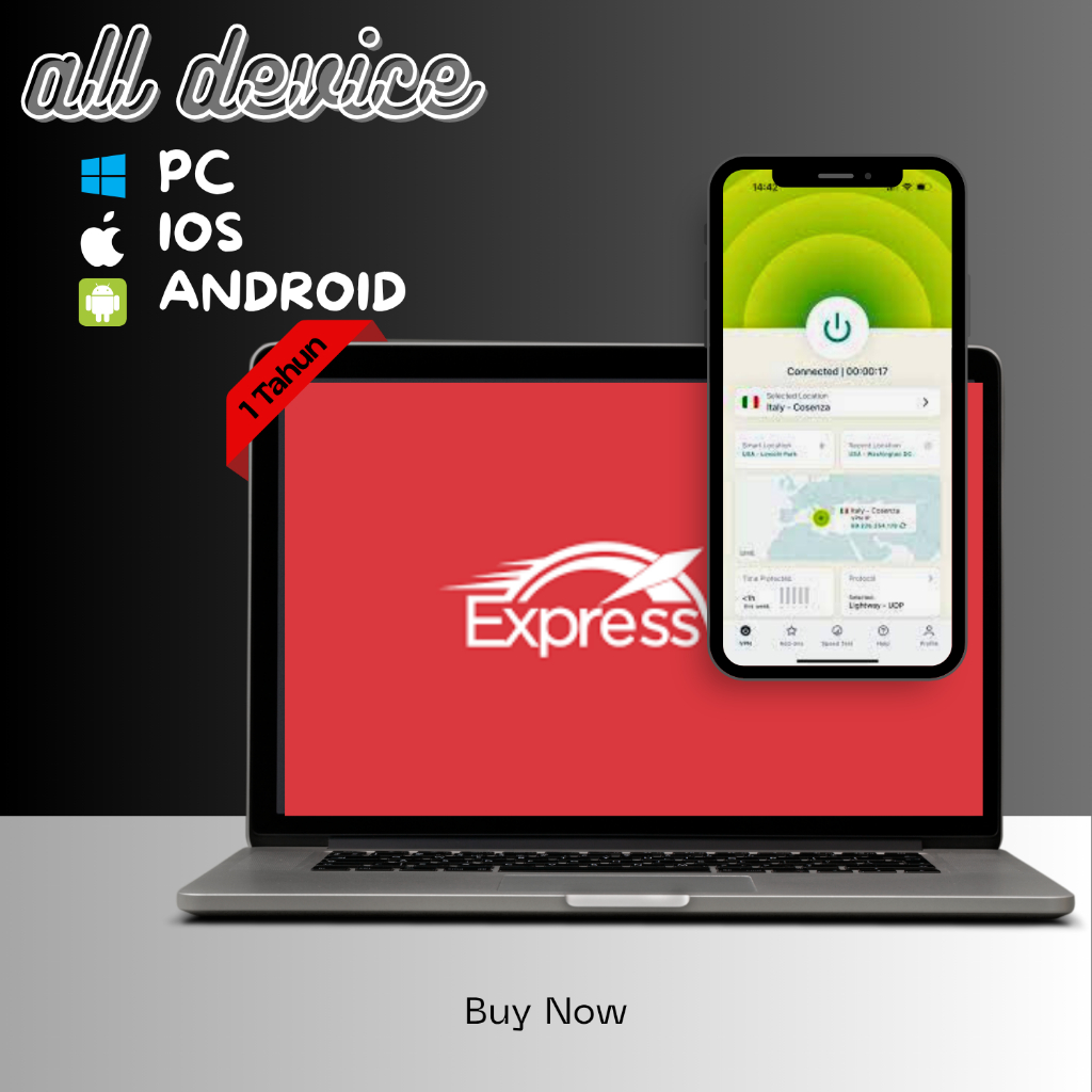 Express Premium Original (Antivirus, VPN Dll) Private 1Tahun