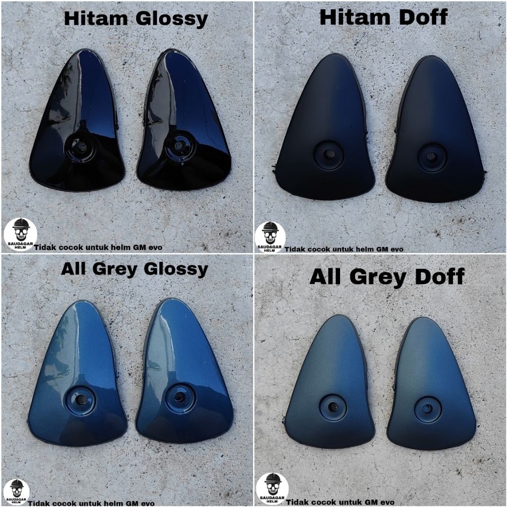 SIDE COVER HELM/Kuningan HELM MIRIP MODEL GM EVOLUTION,TIDAK COCOK UNTUK GM EVOLUTION ORIGINAL,SIDE 
