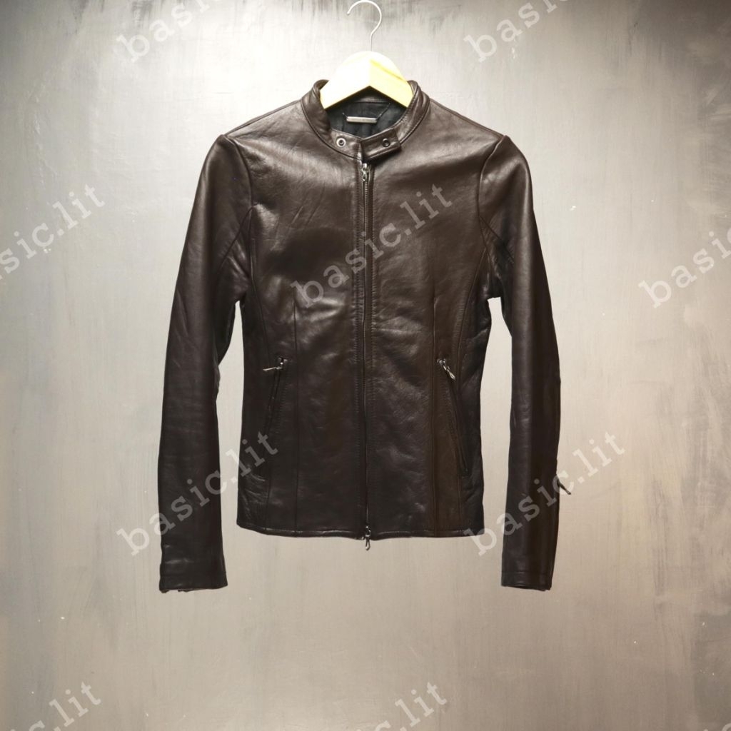 Gostar de fuga biker leather jacket horsehide