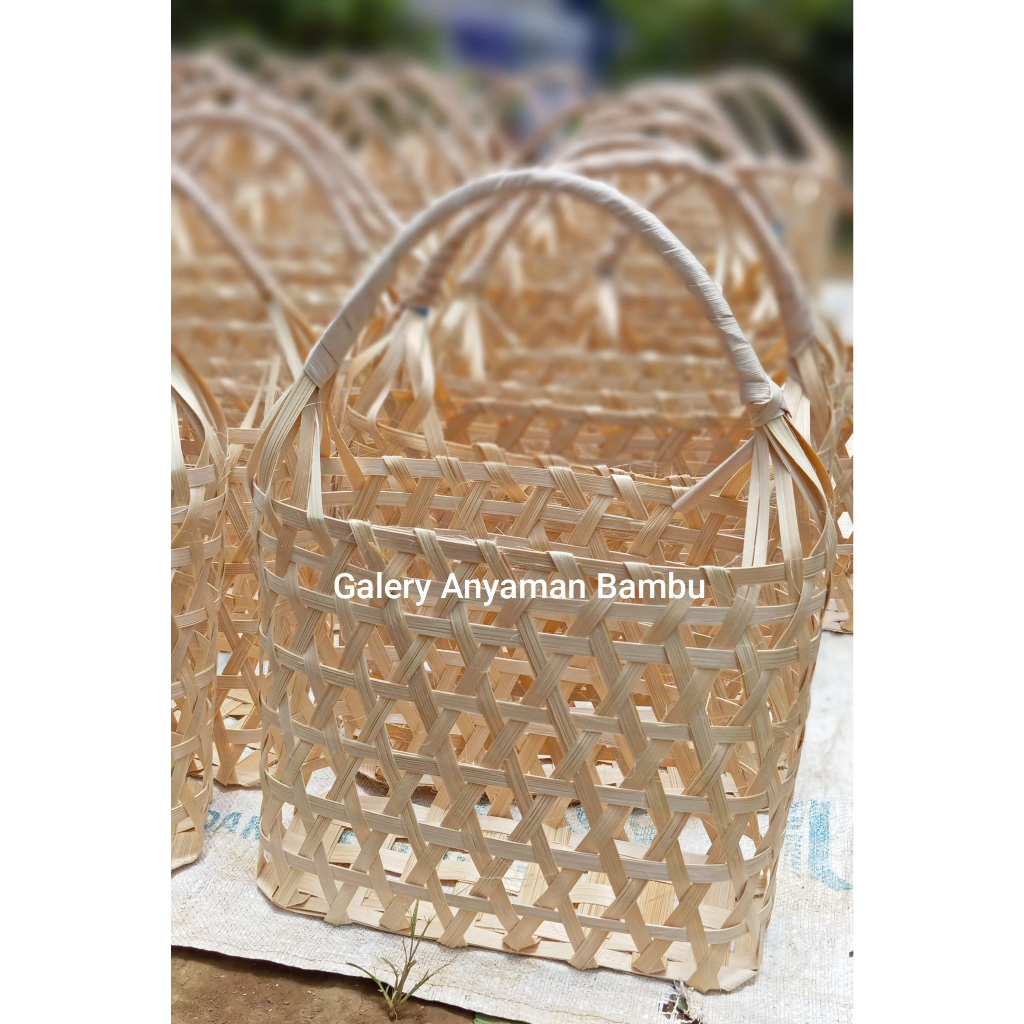 PROMO Keranjang Rotan // Tas Buah keranjang Hampers keranjang Bambu Hampers souvenir tas parsel // k