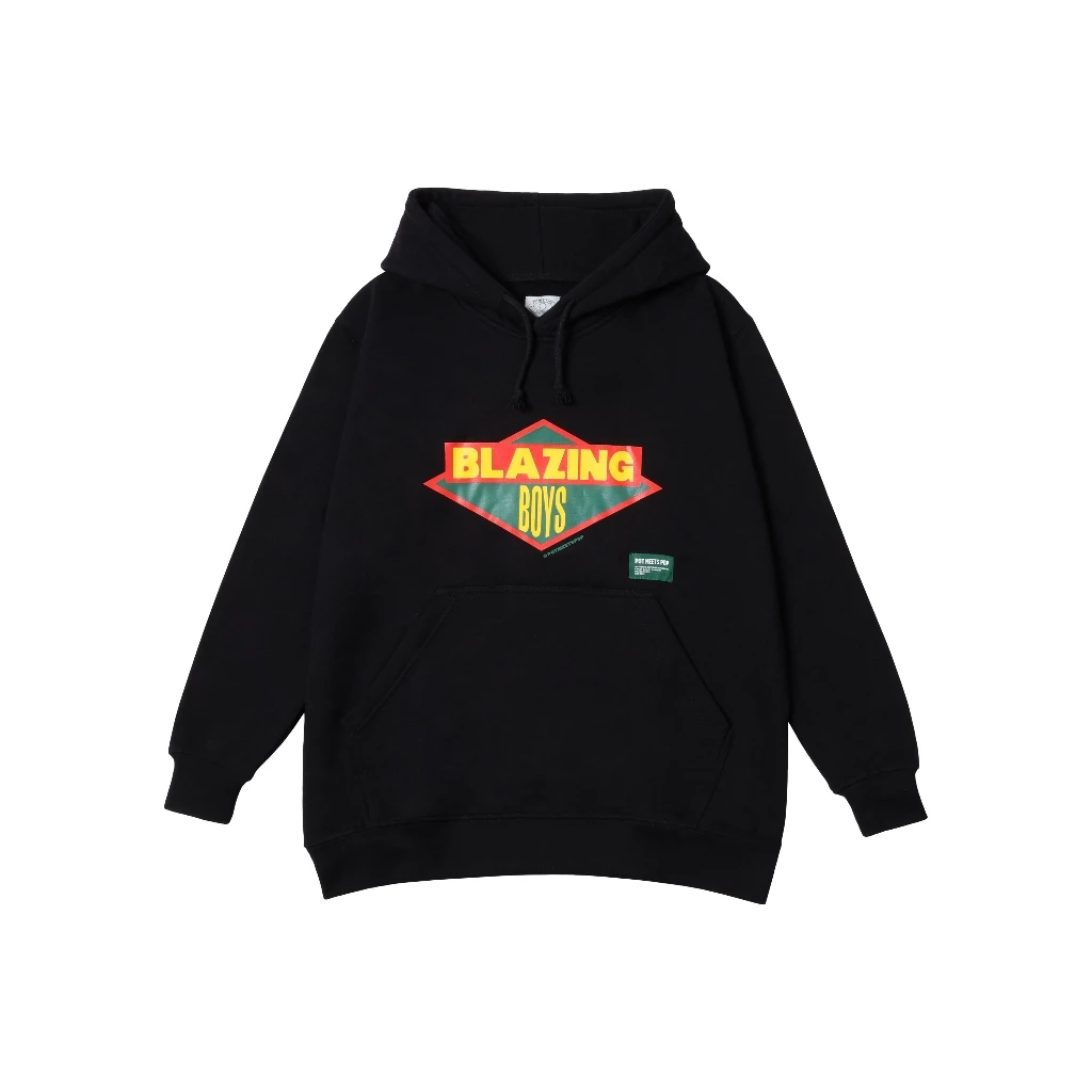 Pot Meets Pop - Blazing Boys Hoodie Black Ss`25