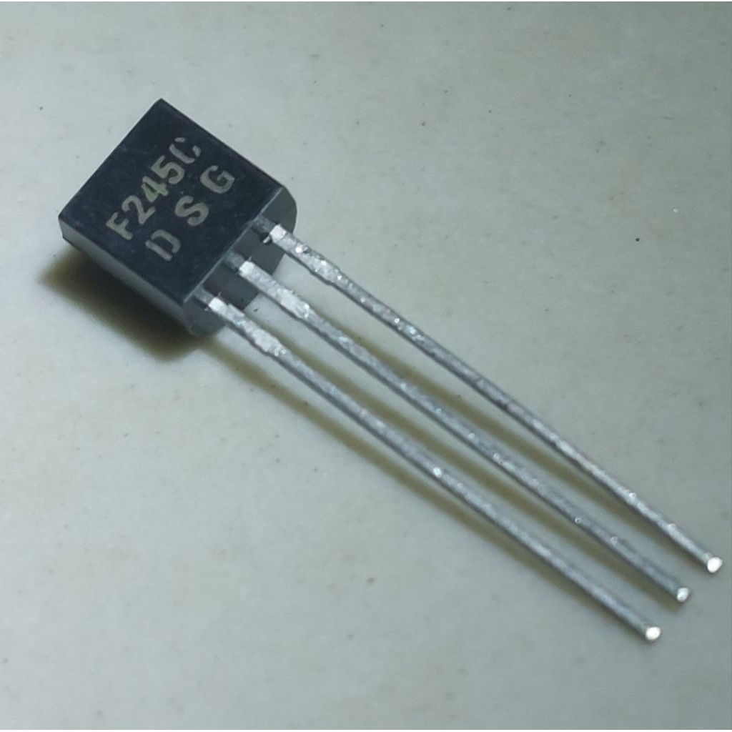 5 Buah 5Pcs F245C To-92 BF245C BF245 BF 245 245C F245 Transistor JFET Amplifier RF Junction N-Channe