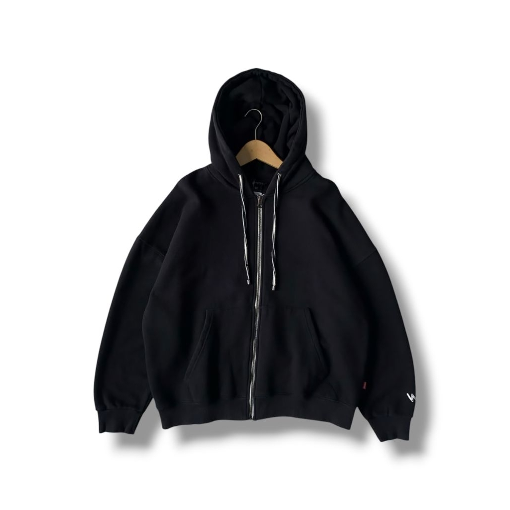 Musinsa - WV PROJECT Zip Hoodie Boxy y2k not Soverment Dimitri Black
