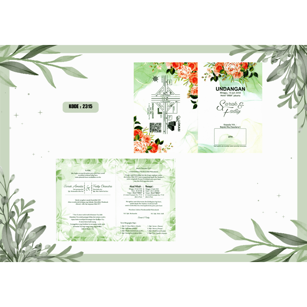 UNDANGAN NIKAH/KHITAN ERBA 2315