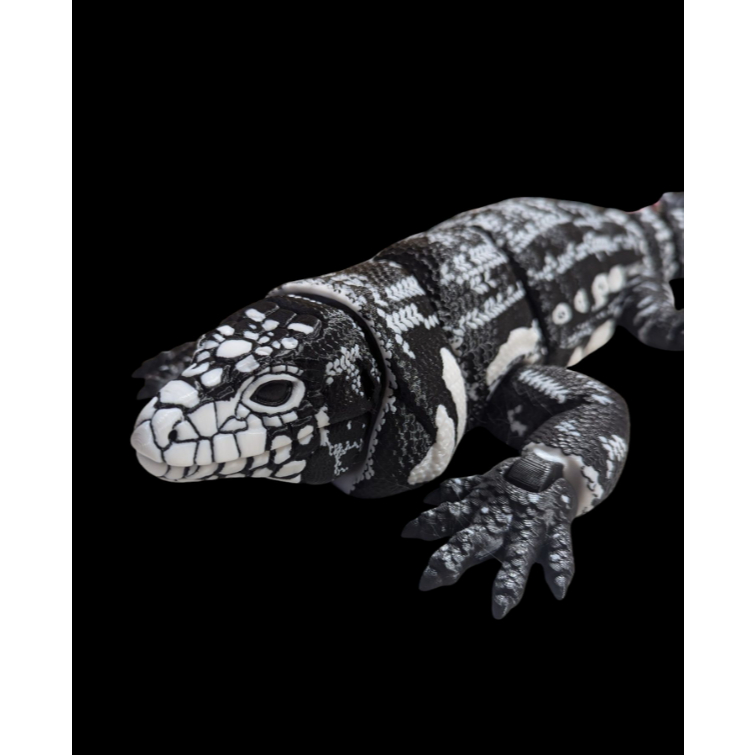 Mainan Reptil Artikulasi – Kadal Tegu Realistis, Bisa Digereakkan, Cocok untuk Koleksi & Hadiah