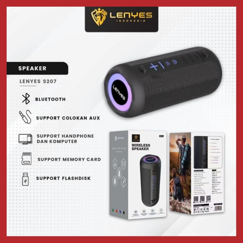 LENYES S207 SPEAKER BLUETOOTH