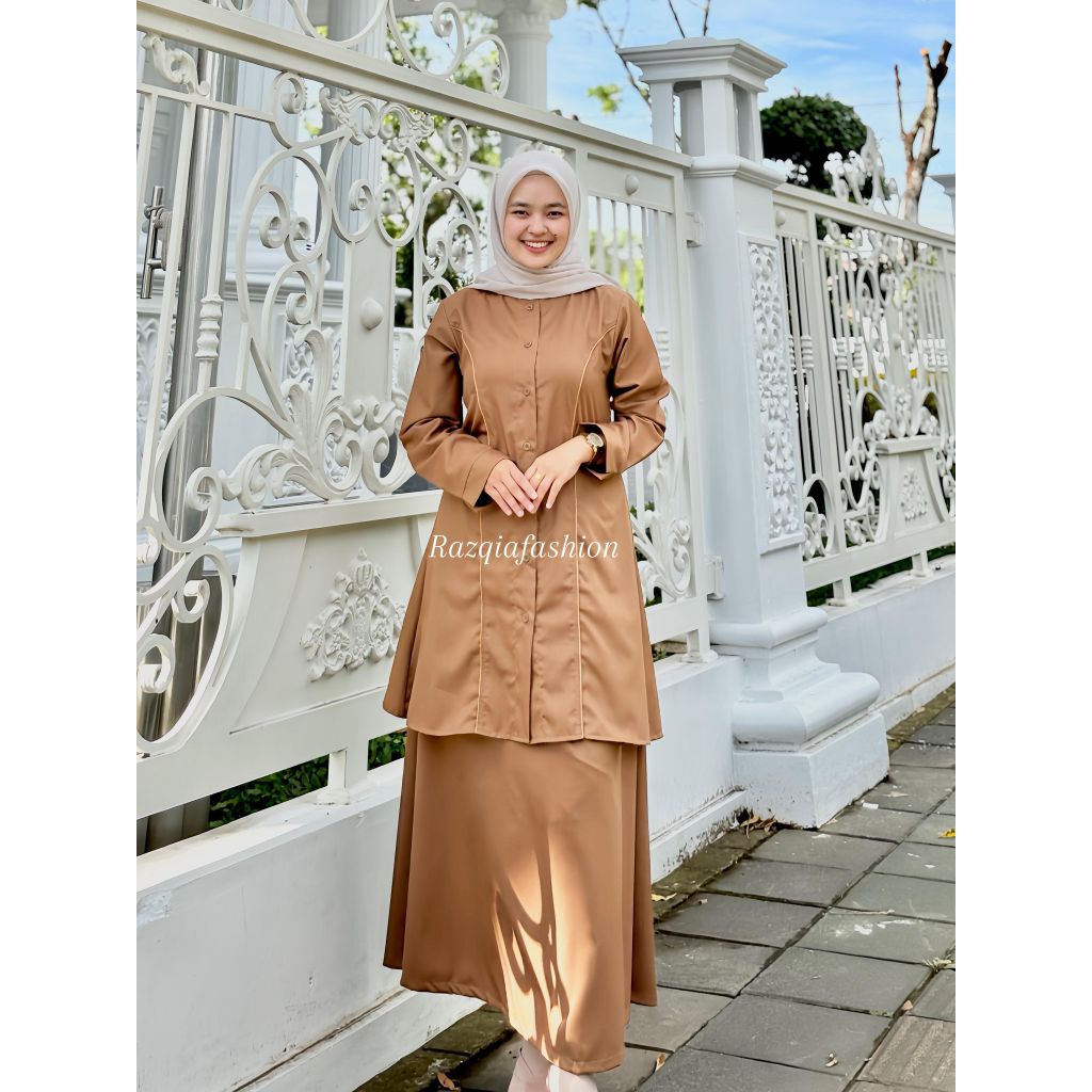 Stelan Rok Baju Kerja Pemda | Stelan Baju Pemda | Bahan Toyobo Premium