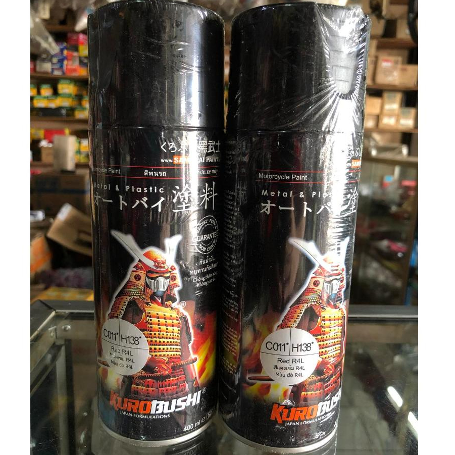 Samuraipaint RED R4L H138 cat semprot samurai warna merah candy