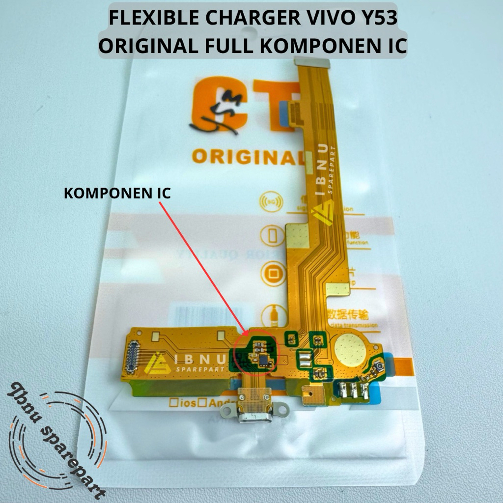FLEXIBEL CHARGER VIVO Y53 KONEKTOR CAS +MIC VIVO Y53 ORIGINAL FULL KOMPONEN IC