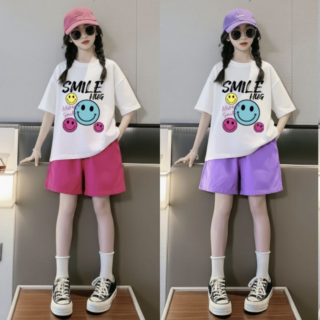 Setelan OVERSIZE Anak Perempuan 3-14 Tahun/Setelan Anak Perempuan/ Anak Perempuan Terbaru/Fashion Pa
