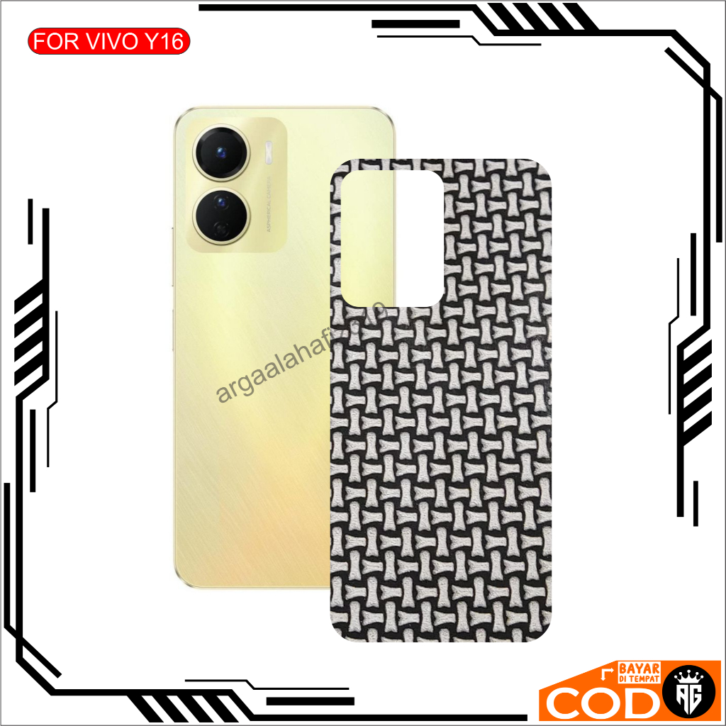 PROMO Graskin Carbon VIVO Y16 Terbaru Anti Jamur Pelindung Belakangan HP