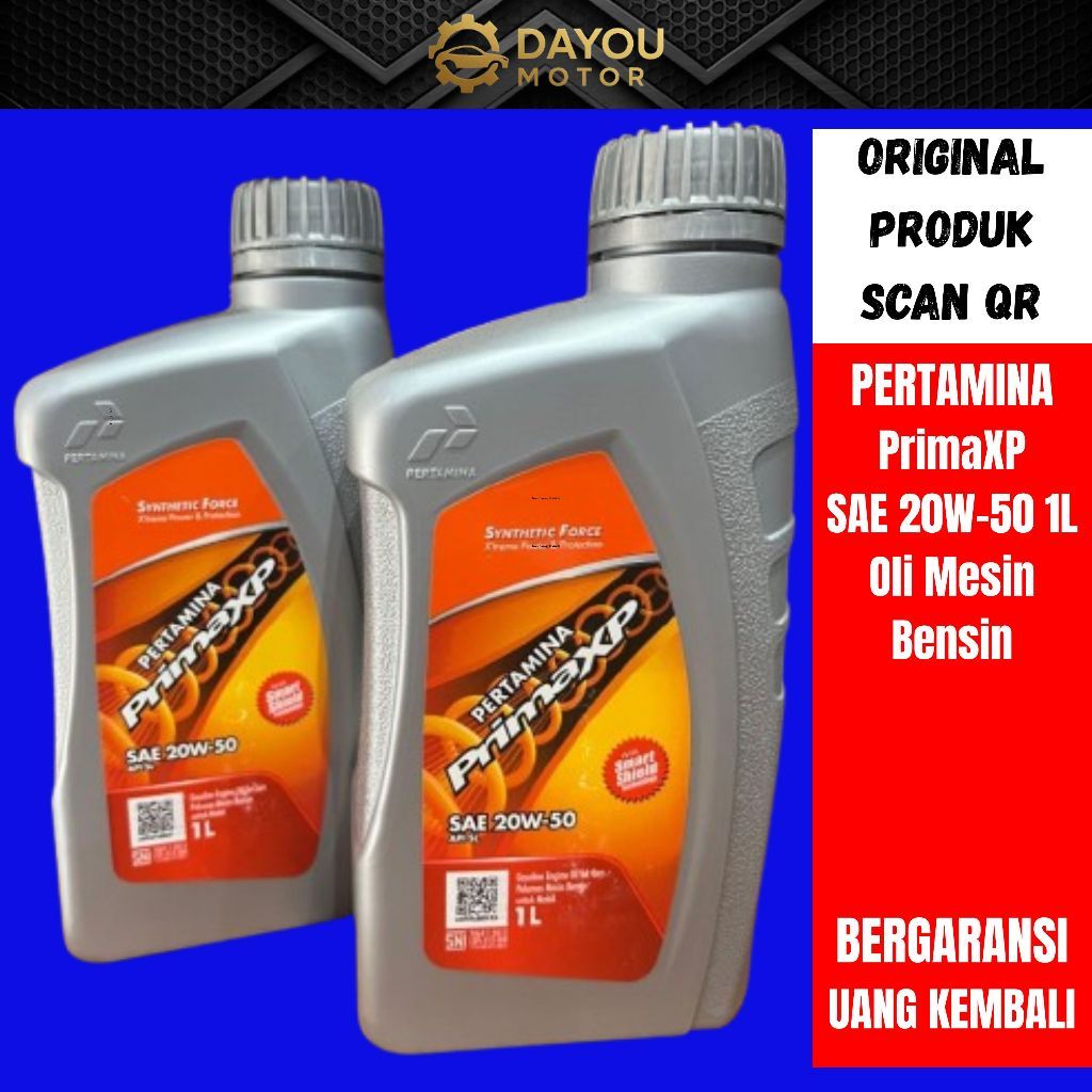 Oli Mesin Pertamina PrimaXP 1L Original Bergaransi