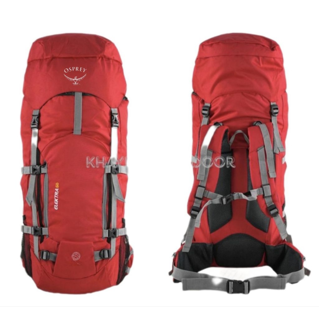 Tas Gunung ZEEGER 60 Liter Tas Hiking Tas Carrier Fiber Frame Tebal