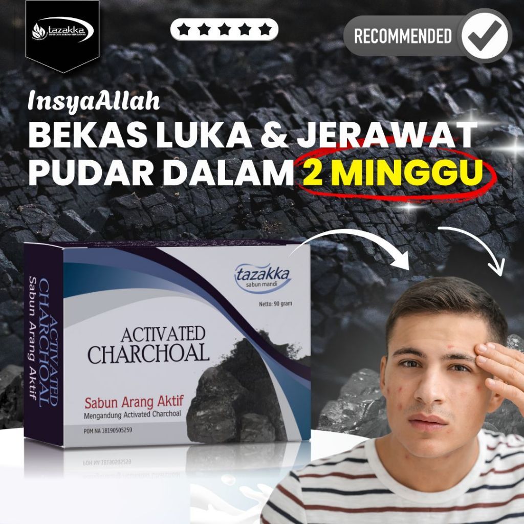 Obat Herbal Bagus Sabun Penghilang Bekas Luka Koreng dan Mencerahkan kulit Kusam Sabun Charcoal Aran