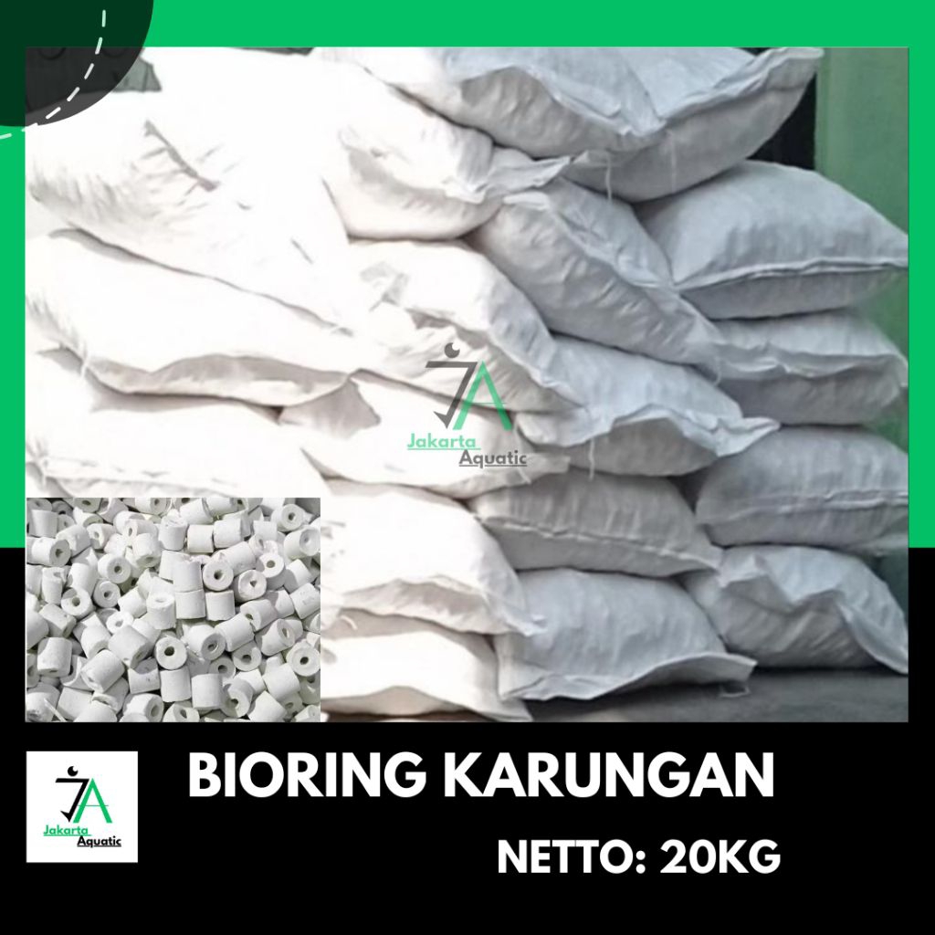 Bioring karungan / bioring / media filter / media filter aquarium / media filter koi / media filter 