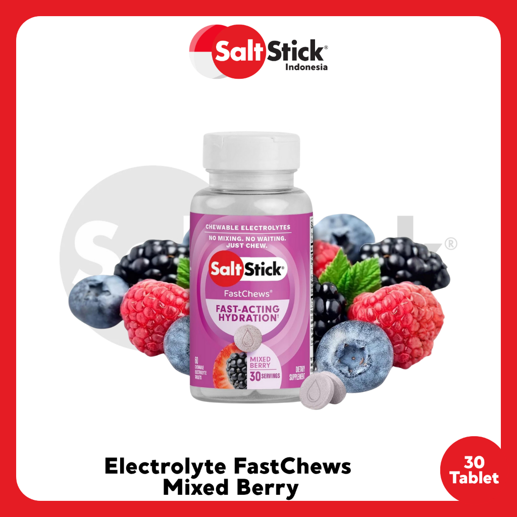 SaltStick Electrolyte FastChews Mixed Berry - 30 Tablet