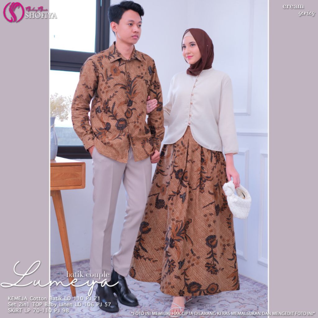 [ NEW ] SETELAN PRIA & WANITA LUMEYA COUPLE BY SHOFIYA // FASHION MUSLIM// BALTIC  SET BY AMELIA