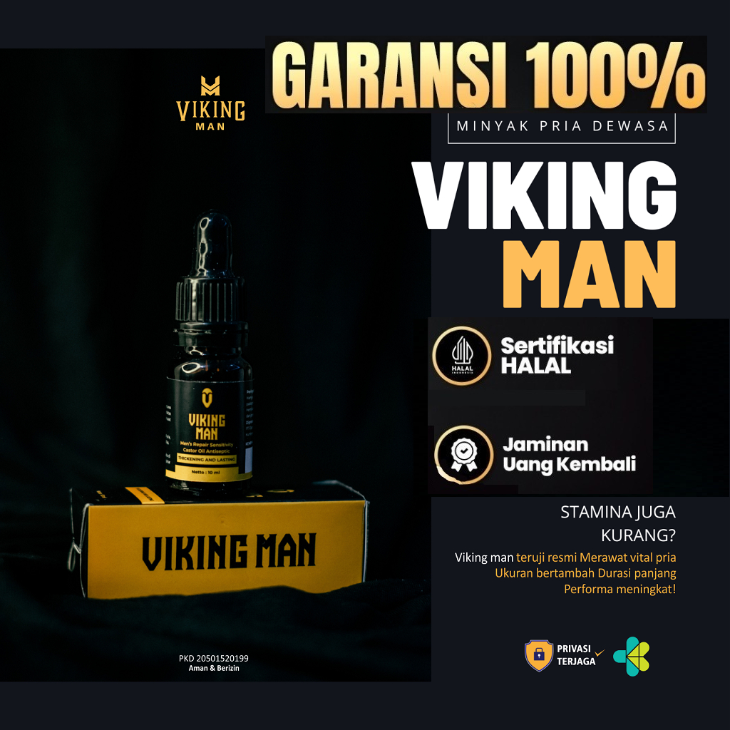 Viking Men Minyak Jarak Ori 100% Mayapulut Herbal Mbak Maya