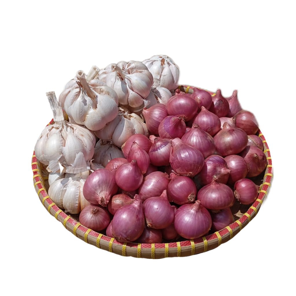 Bawang merah 500g & Bawang Putih 500g (mix total 1kg)