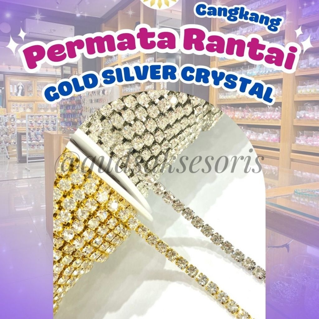 Permata cangkang renteng renggang per 1 meter