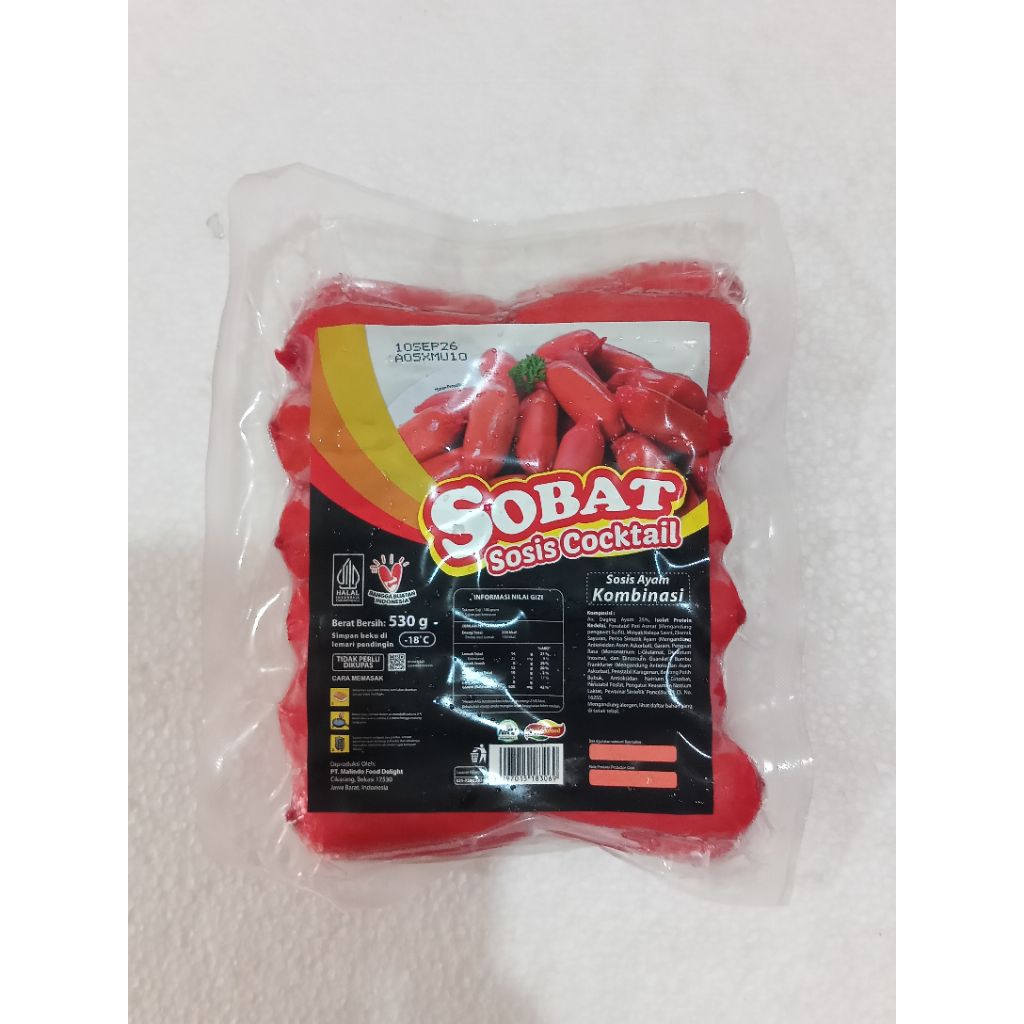 Sobat sosis cocktail/sosis ayam 530gr
