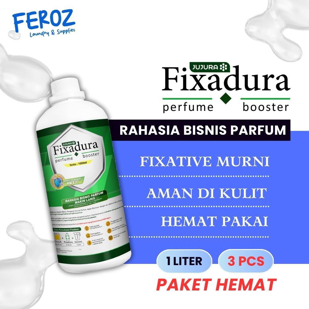 Fixative Premium Penguat Parfum 1 L - Fixadura Paket Hemat 3pcs