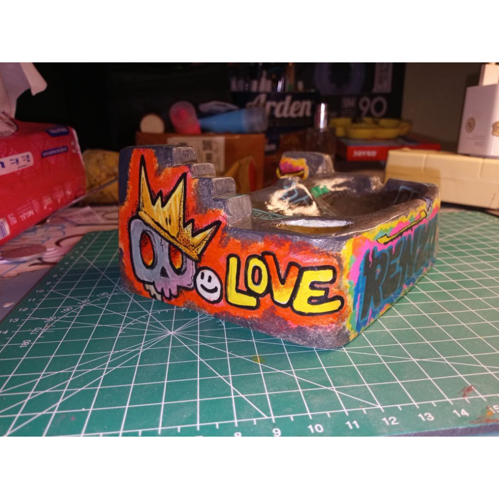 Asbak clay / Ashtray clay skatepark