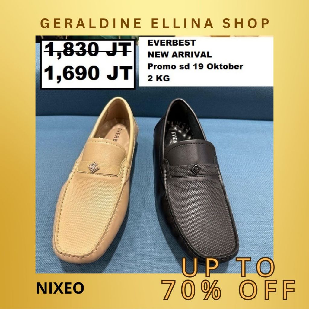 Sepatu Everbest pria 100% original SALE seri NIXEO