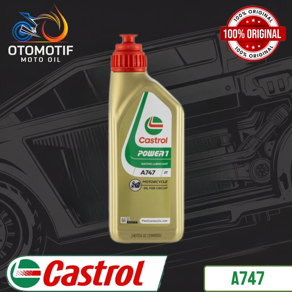 Castrol Power1 A747 2T 100% original Castrol A747 Oli Motor 2Tak
