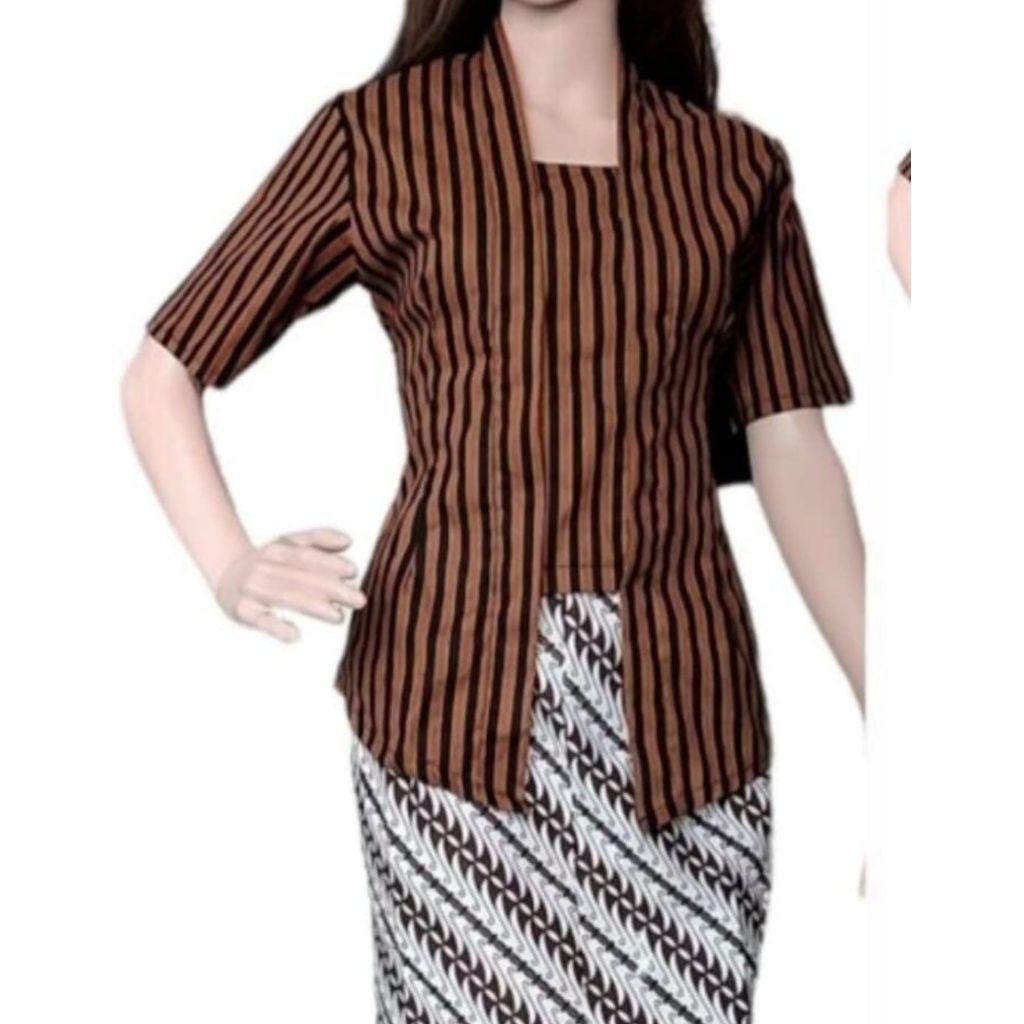 ATASAN KEBAYA LURIK KUTUBARU LENGAN PENDEK