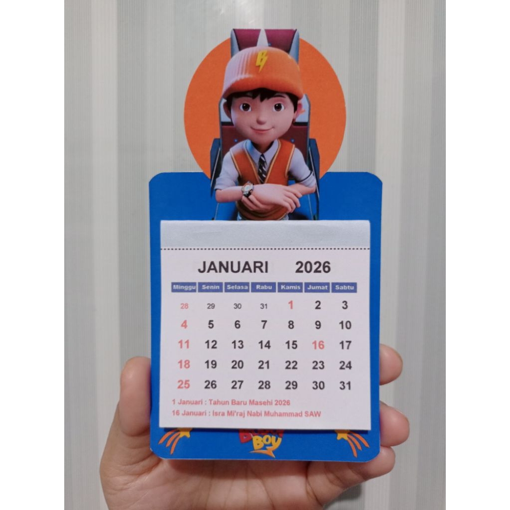 Kalender Magnet Mini Boboiboy