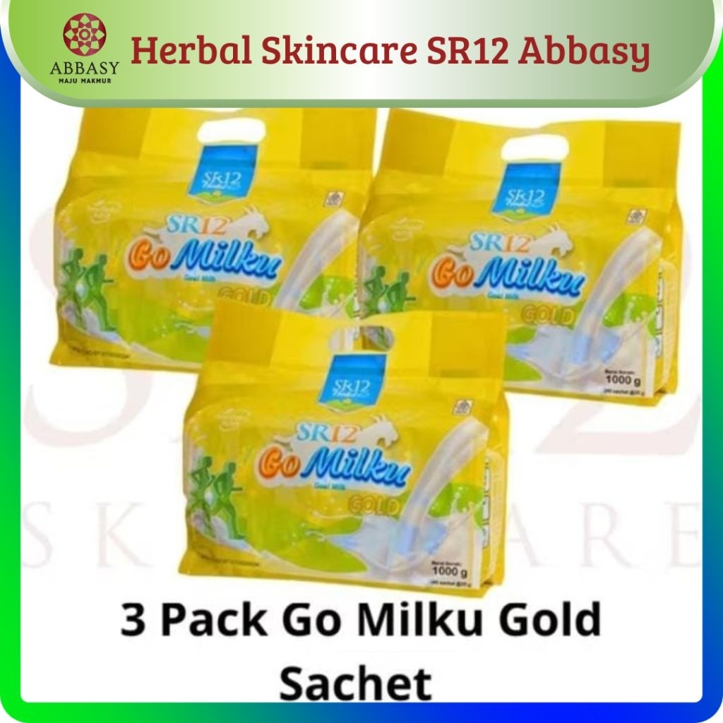 SR12 Paket Bundling 3 Pack Go milku Gold Sachet