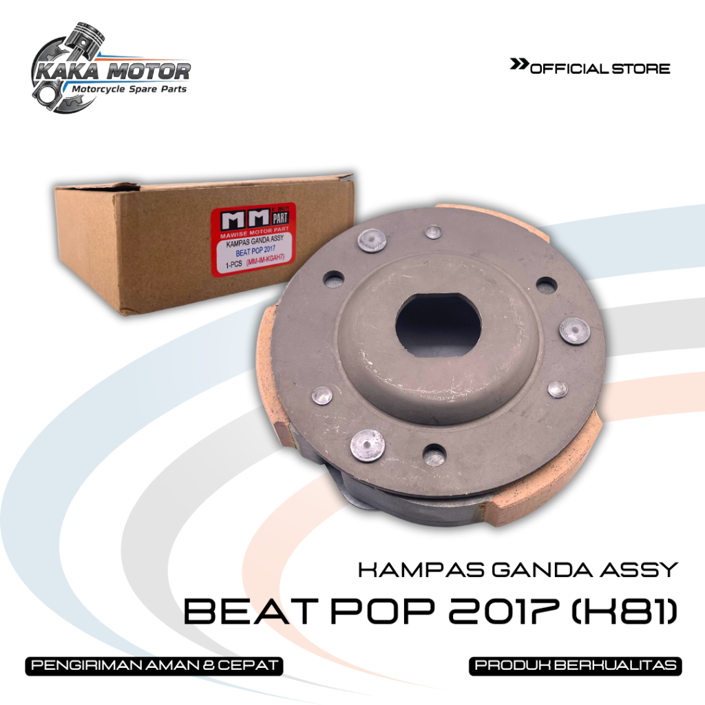 KAMPAS GANDA ASSY BEAT POP 2017 K81 - CLUTCH KOPLING GANDA BEAT SPORTY STREET VARIO 110 SCOOPY ESP