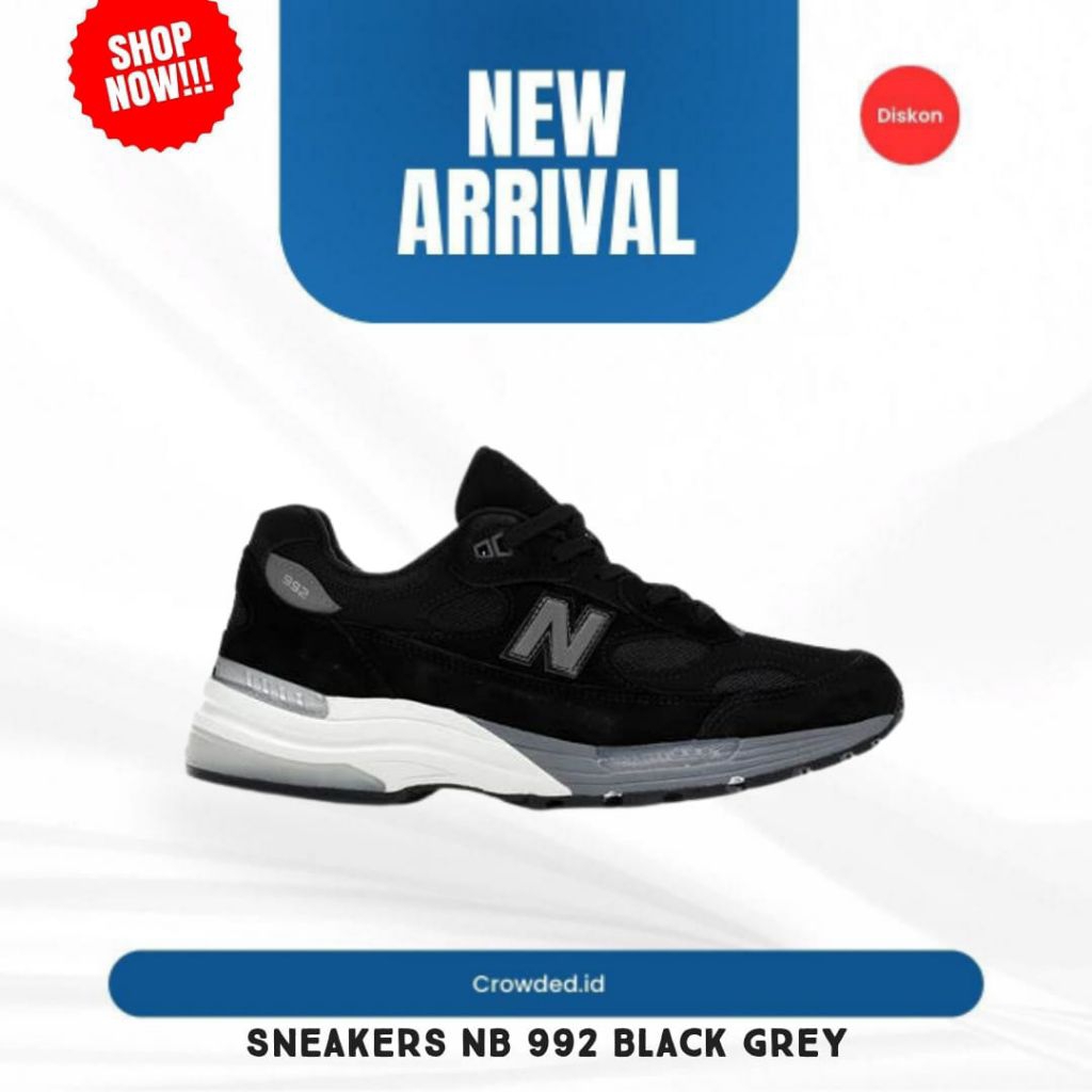 (CROWDED) Sneakers NB 992 Black Grey