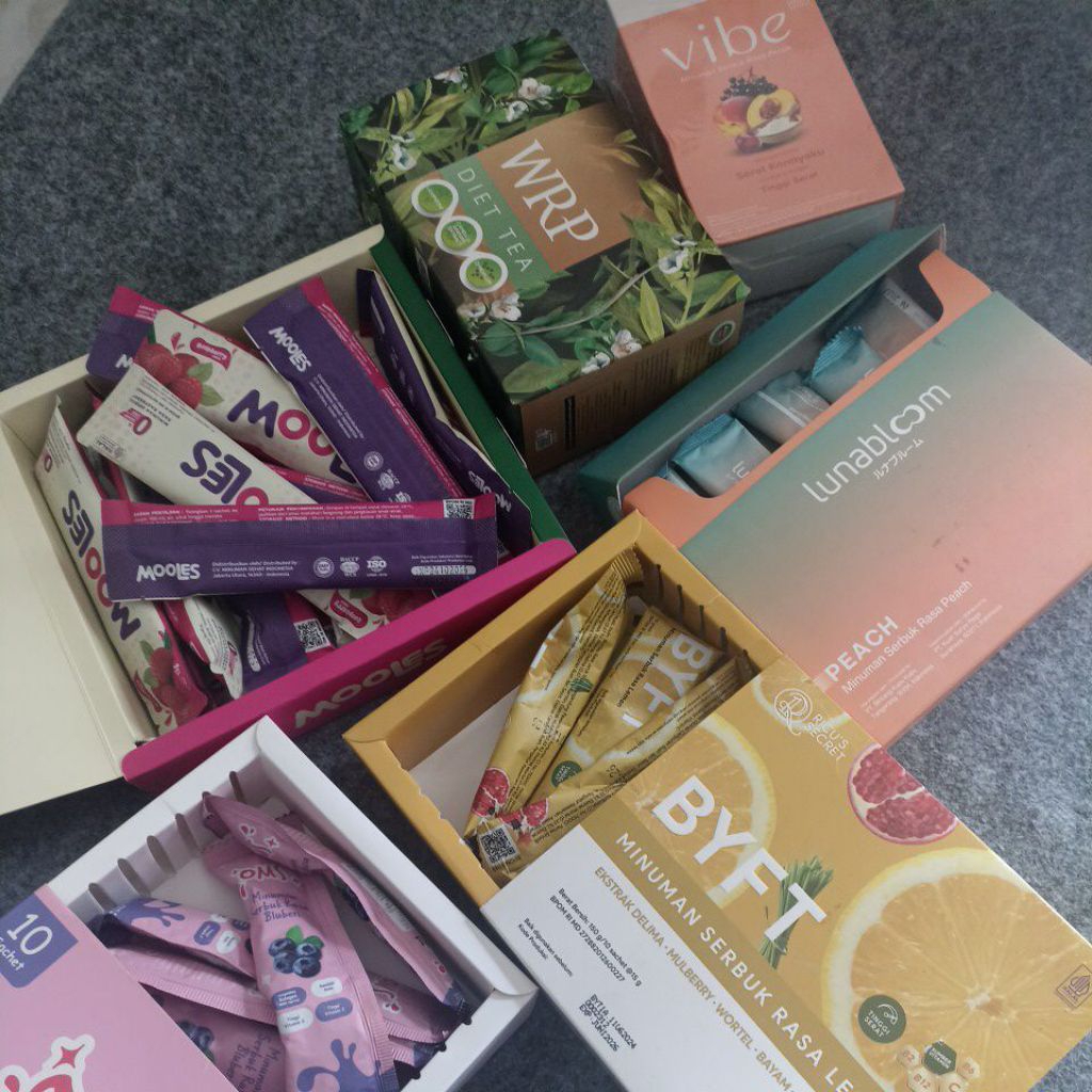 Fiber Drink, minuman diet, WRP, Lunabloom, BYFT, Mooles, OMS