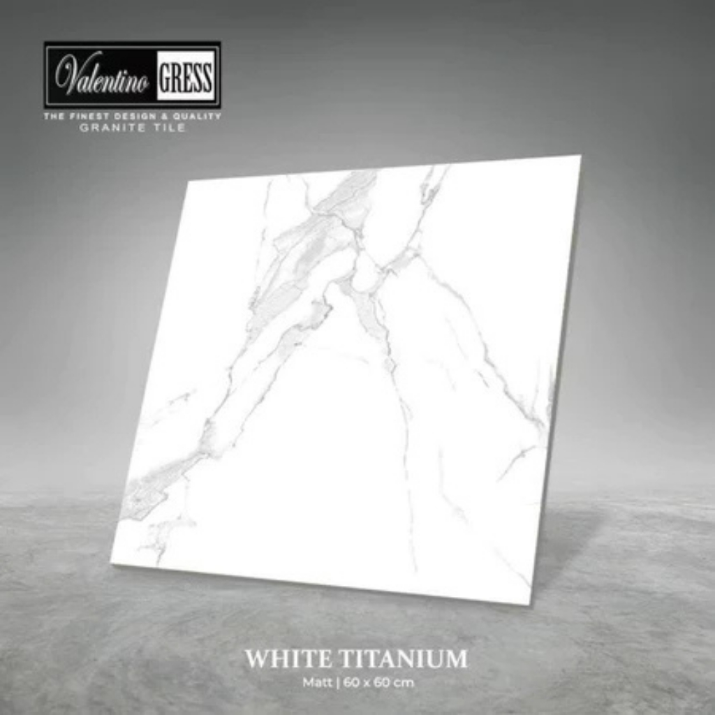 Granit Valentino Gress 60x60 White Titanium | Matt