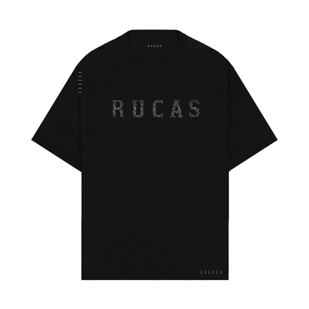 [ORIGINAL 100%] Rucas The Initial Python Black & Grey Leather Tee Tshirt size S M L XL XXL