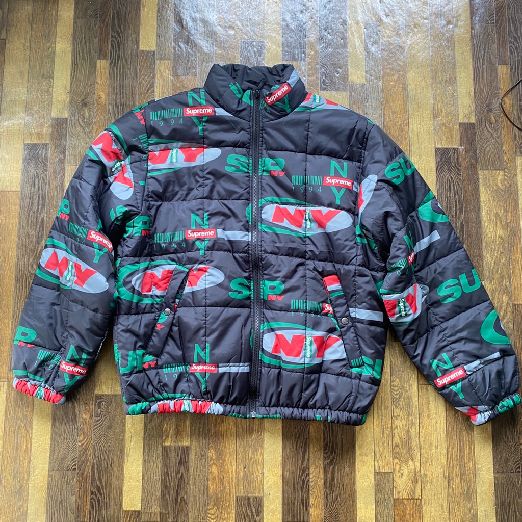 supreme NY reversible puffy jacket