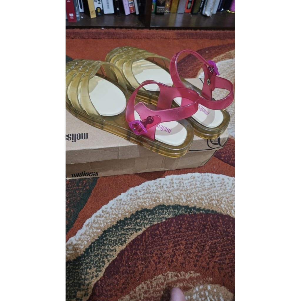 sandal melissa original new, preloved like new
