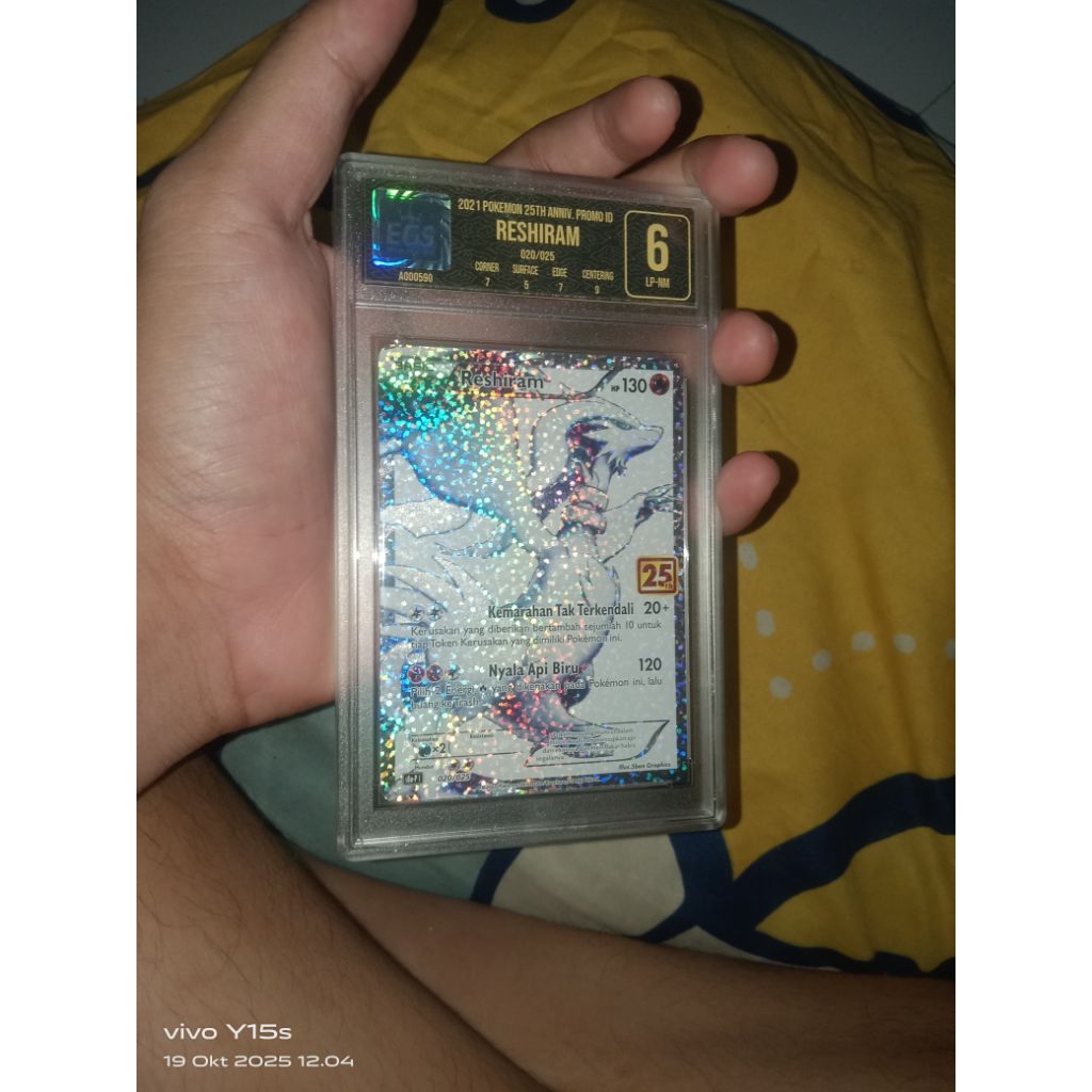 RESHIRAM 25TH ANNIV KARTU POKEMON