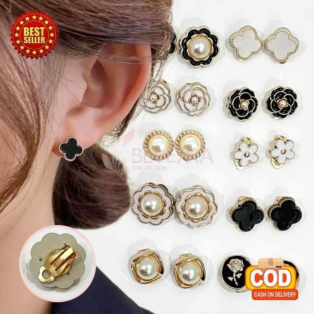 ANTING HIJAB LUCU KEKINIAN - ANTING JEPIT HIJAB VIRAL (1 PASANG)