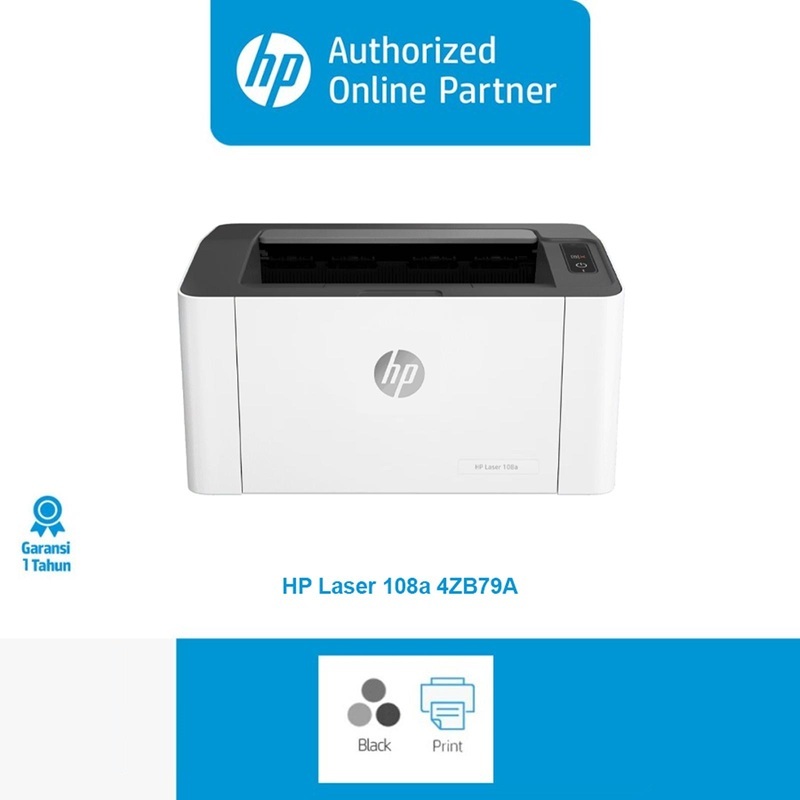 HP Printer Laser 108a USB / 108w USB WIFI Garansi Resmi