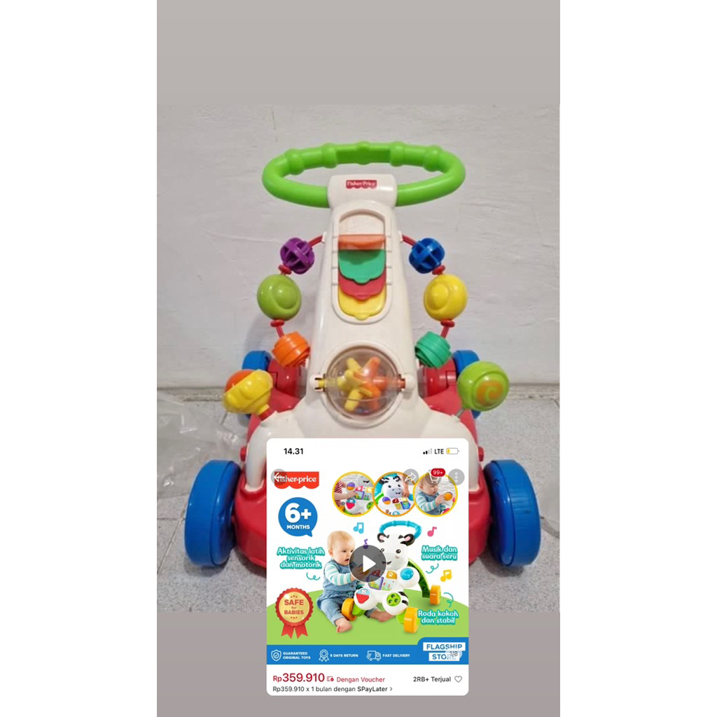 PUSH WALKER FISHER PRICE