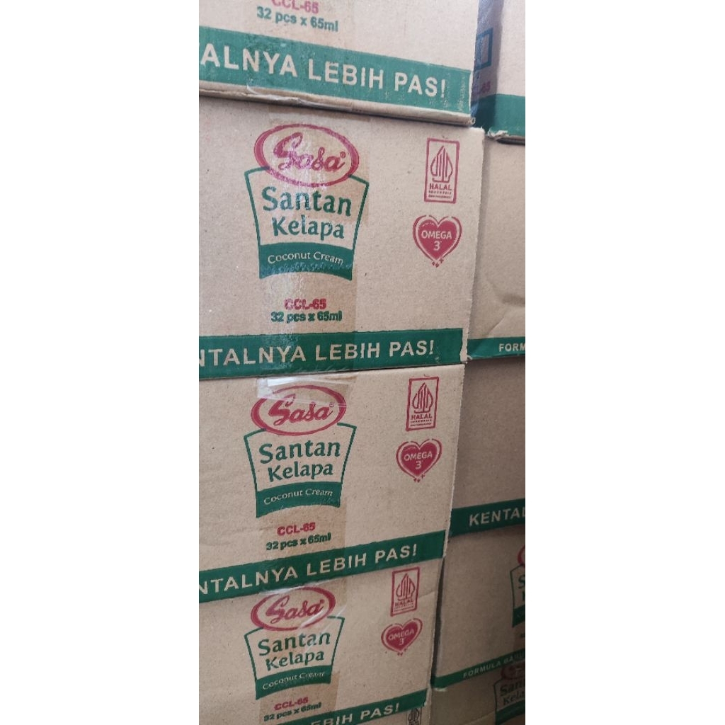 SANTAN SASA DUS / KARTON  (SANTAN KELAPA CAIR 1 DUS ISI 32 PCS)