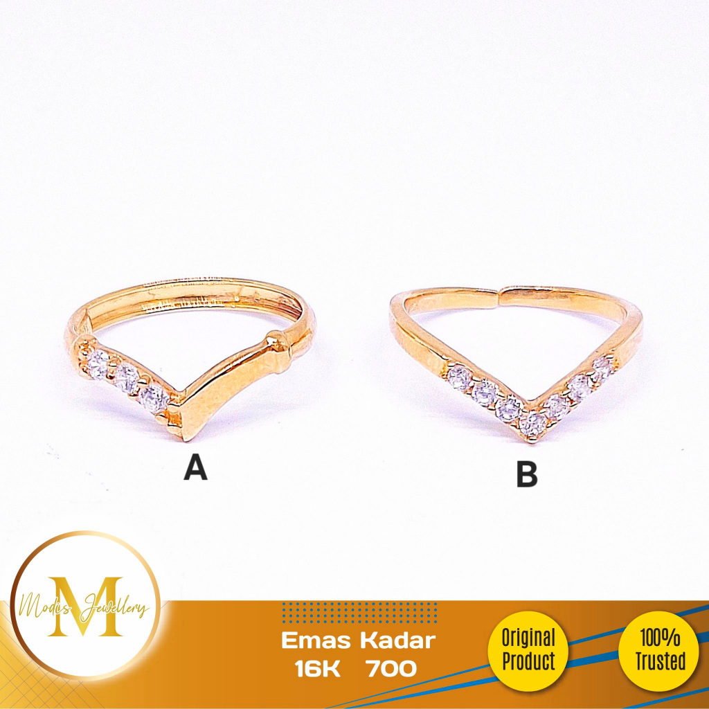 MODIS JEWELLERY - Cincin Bayi Aurel Kuning - Emas 16k  700