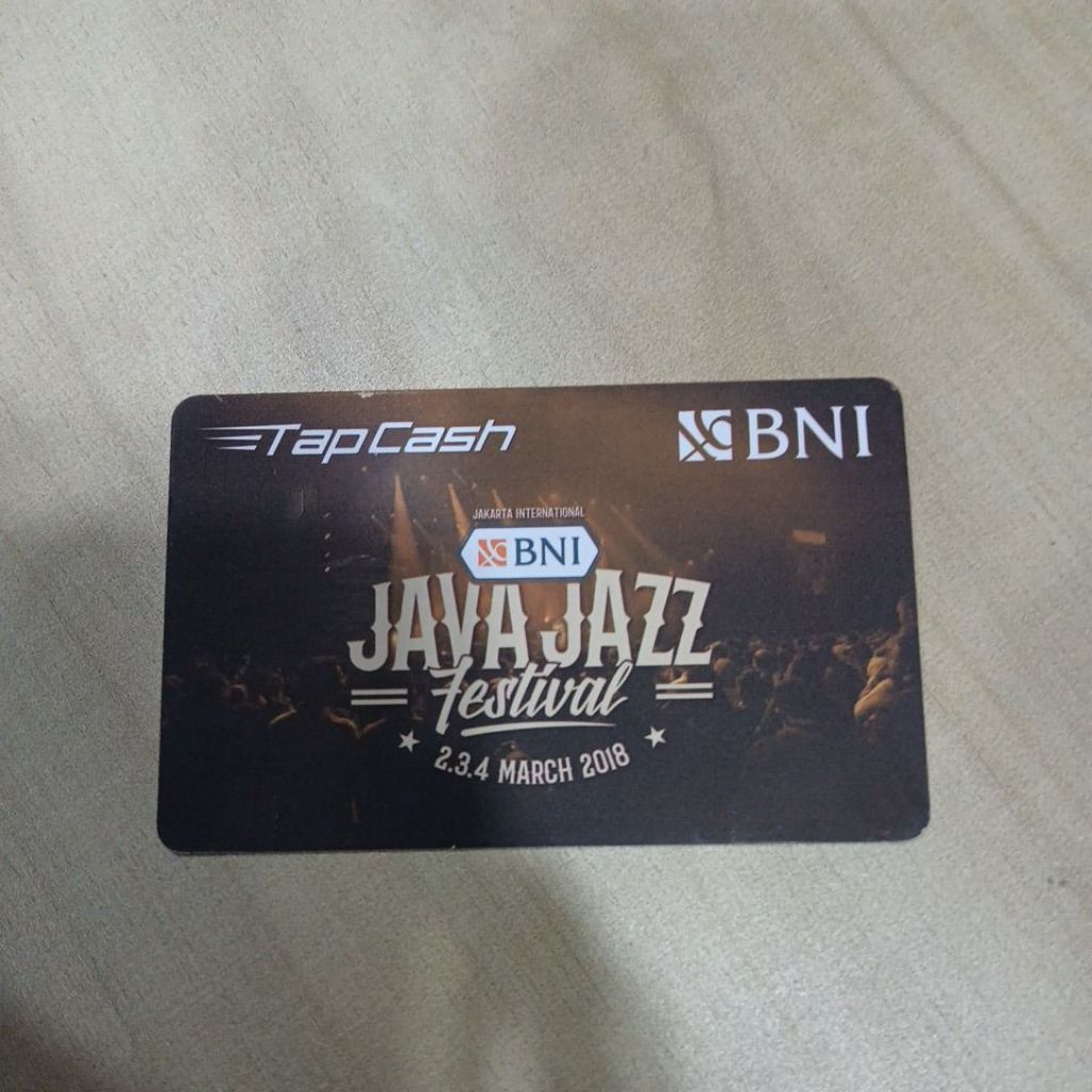 tapcash BNI Java Jazz Festival saldo 0